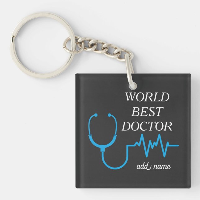 Porte-clefs Meilleur Médecin De Tous Les Temps Appréciation Mé (Devant)