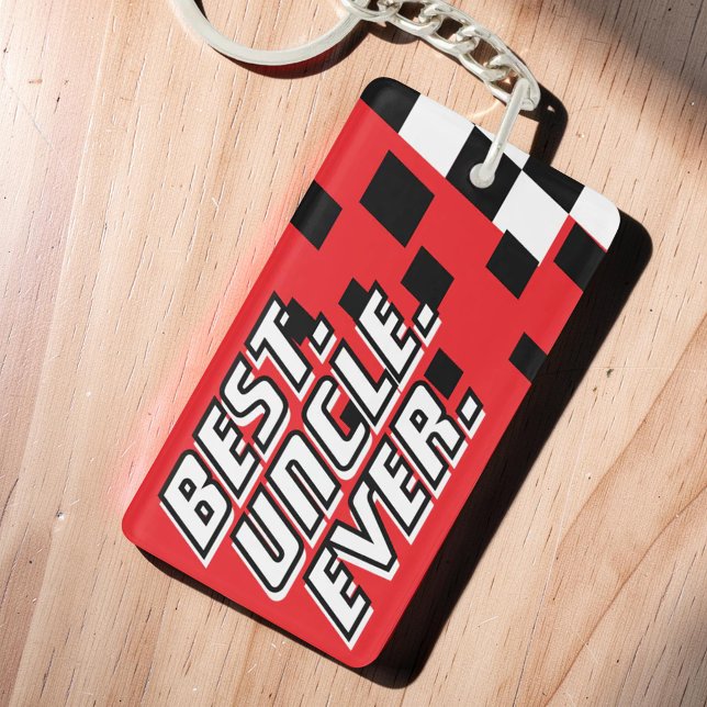 Porte-clefs Meilleur Oncle de la Course Automobile Moderne Dam (Créateur téléchargé)
