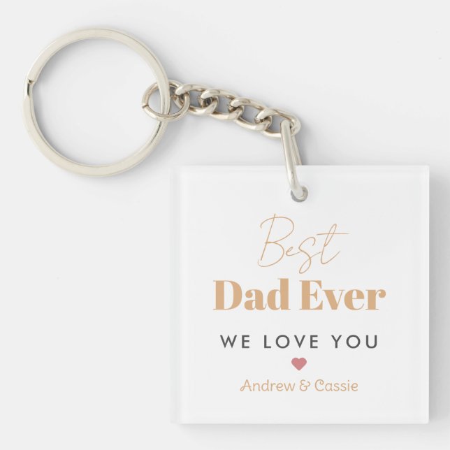 Porte-clefs Meilleur papa (Devant)