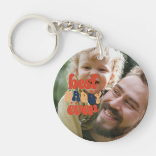 Porte-clefs Meilleur Papa De Tous Les Temps Photo Personnalisé