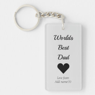 Porte-clefs Meilleur papa des mondes porte - clés personnalisé