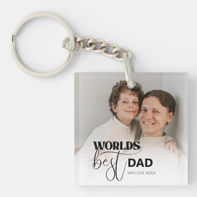 Porte-clefs Meilleur papa du monde (Devant)