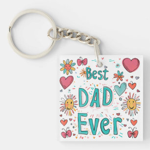 Porte-clefs Meilleur Papa du Monde Père de l'Année