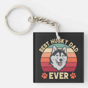 Porte-clefs Meilleur papa husky jamais Ultimate Love Bond chie