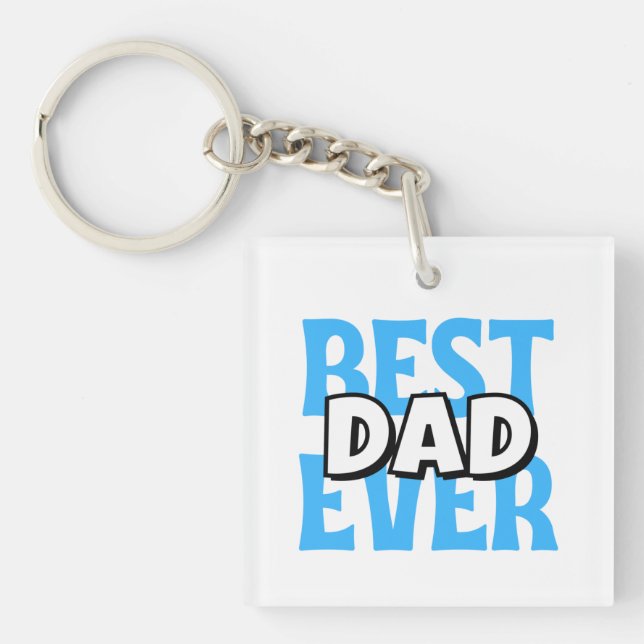 Porte-clefs Meilleur papa jamais (Devant)