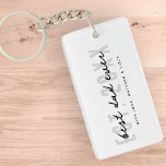Porte-clefs Meilleur papa Jamais Athlétique Moderne Fête des p<br><div class="desc">Ce design simple et moderne est composé de san serif et de typographie de script ludique.</div>
