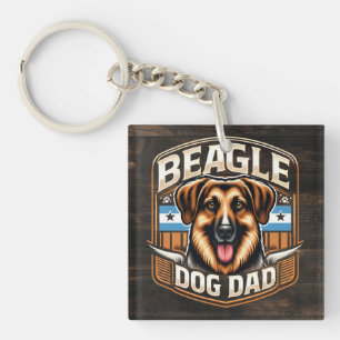 Porte-clefs Meilleur Papa Jamais - Cadeau Personnel Chien Papa
