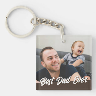 Porte-clefs Meilleur papa Jamais Fête des pères Cadeau Photo p