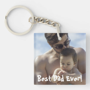 Porte-clefs Meilleur Papa Jamais Fête des pères Photo Acryliqu