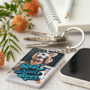 Porte-clefs Meilleur papa jamais Photo Fête des pères