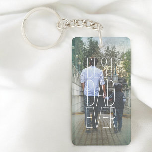 Porte-clefs Meilleur papa jamais photo moderne