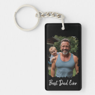 Porte-clefs Meilleur papa jamais Porte - clé photo personnalis