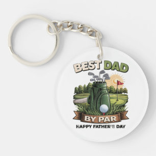 Porte-clefs Meilleur Papa Par Golf Papa Drôle