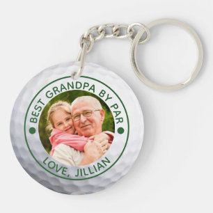 Porte-clefs MEILLEUR PAPA PAR Photo Golf Balle Souvenir