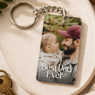 Porte-clefs Meilleur Papa Personnalisé avec Photo