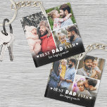 Porte-clefs Meilleur Papa Personnalisé Collage Photo 6 Père<br><div class="desc">Porte-clés carré personnalisé "Meilleur papa du monde" avec 6 photos. Ce porte-clés carré chargé de sens est un moyen compact et réfléchi de célébrer votre papa comme étant le "Meilleur papa du monde". Il comporte trois différentes photos de famille chéries de chaque côté - pour un total de six -...</div>