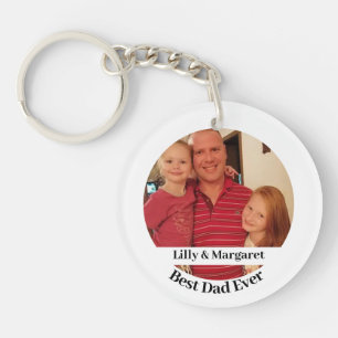 Porte-clefs Meilleur papa photo Porte - clé