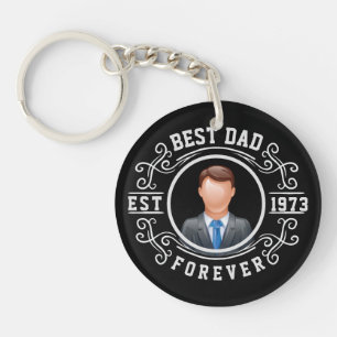 Porte-clefs Meilleur papa pour toujours cadeau d'anniversaire