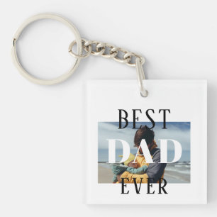 Porte-clefs Meilleur Papa Simplement Photo Fête des Pères 