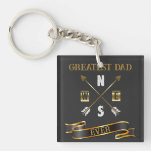 Porte-clefs Meilleur Père Jamais Porte - clé Noir Et Or