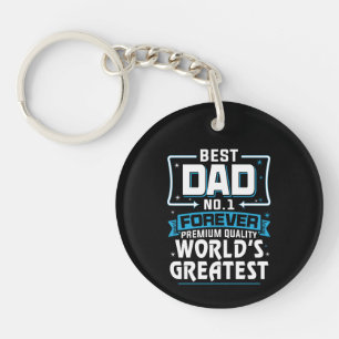 Porte-clefs Meilleur Père Papa meilleur du monde No.1