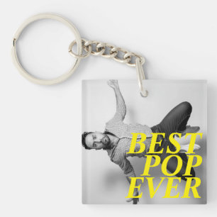 Porte-clefs MEILLEUR POP JAMAIS   Fête des pères drôle