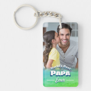Porte-clefs Meilleur Porte - clé photo Papa Ever Fête des père