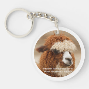 Porte-clefs Meilleur Sourcil Unique d'Alpaca