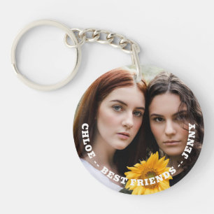 Porte-clefs Meilleure amie Photo personnalisée