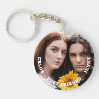 Porte-clefs Meilleure amie Photo personnalisée