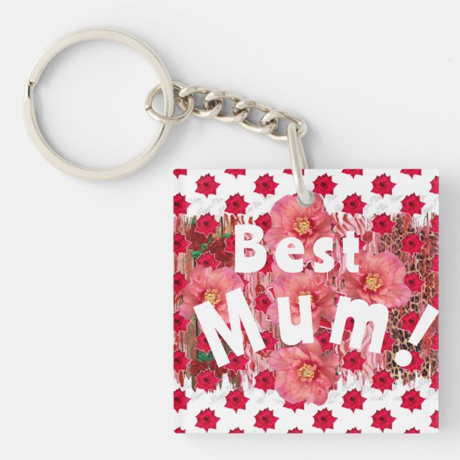 Porte-clefs Meilleure maman ! (Devant)