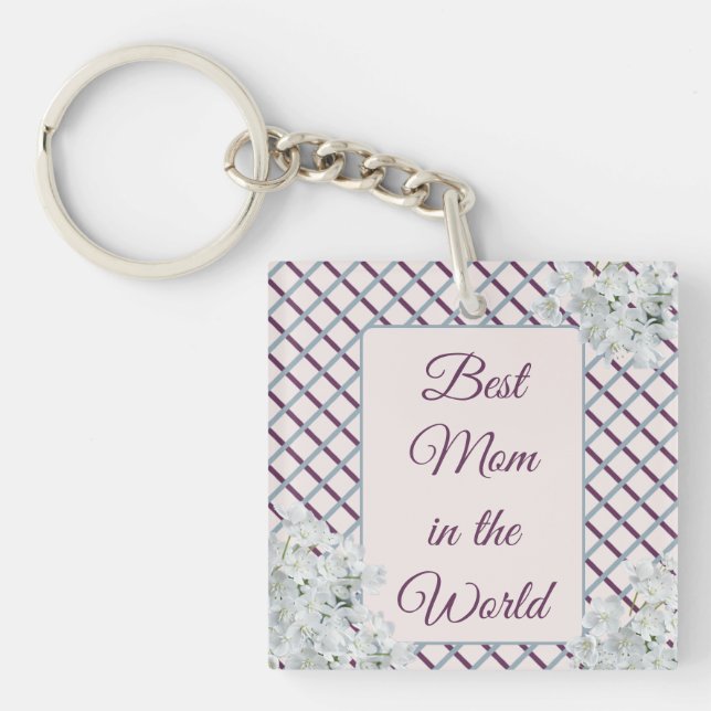 Porte-clefs Meilleure maman au monde (Devant)