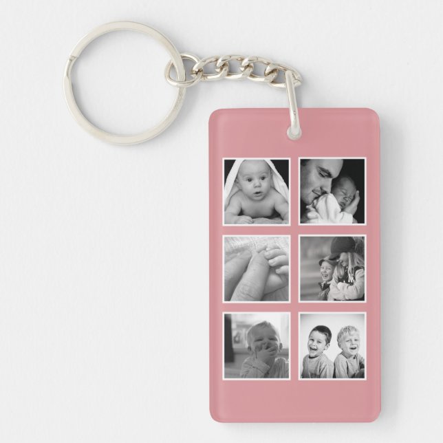 Porte-clefs Meilleure Maman Collage Photo (Devant)
