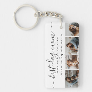 Porte-clefs Meilleure maman de chien : photo de chien personna