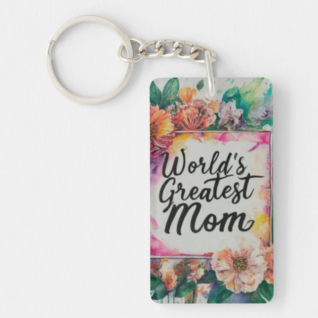 Porte-clefs Meilleure Maman du Monde (Devant)