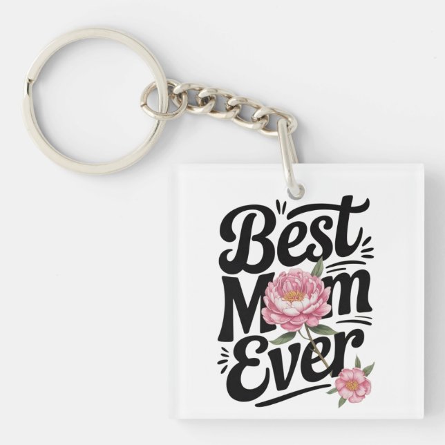 Porte-clefs "Meilleure maman jamais" (Devant)