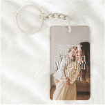 Porte-clefs Meilleure maman jamais 2 photo<br><div class="desc">Célébrez Maman avec un cadeau qu’elle emmènera partout, un porte - clé personnalisé qui est à la fois significatif et pratique. Avec l'expression "Best Mom Ever" dans une police rustique charmante, ce porte - clé recouvre une photo préférée, transformant un simple accessoire en un gardien chéri. Idéal pour la fête...</div>