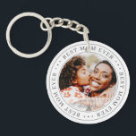Porte-clefs Meilleure maman jamais classique photo simple<br><div class="desc">Ce design simple et classique est composé de typographie serif et d'ajouter une photo personnalisée.</div>