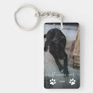 Porte-clefs Meilleure maman Jamais Custom Chien Photo