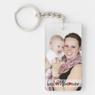 Porte-clefs Meilleure maman jamais personnalisée 2 photo