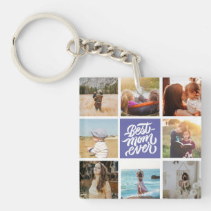 Porte-clefs Meilleure maman Jamais personnalisée Collage photo