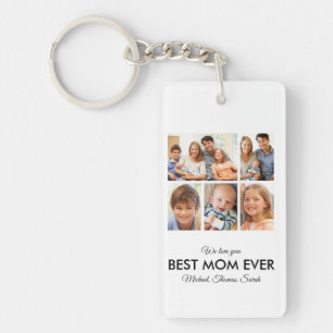 Porte-clefs Meilleure maman Jamais Photo Collage Fête des mère