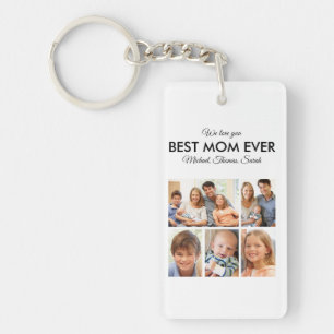 Porte-clefs Meilleure maman Jamais Photo Collage Fête des mère