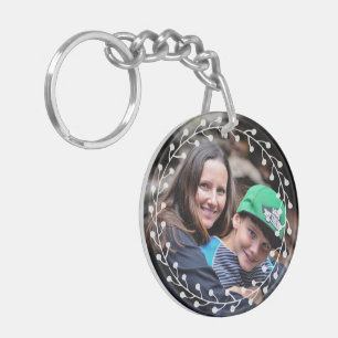Porte-clefs Meilleure maman photo à deux côtés