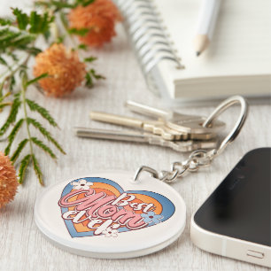 Porte-clefs Meilleure Maman Photo Personnalisée - Fête/Anniver