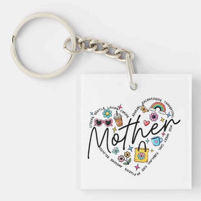 Porte-clefs Meilleure mère jamais (Devant)