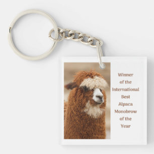 Porte-clefs Meilleure Monobrow d'Alpaca
