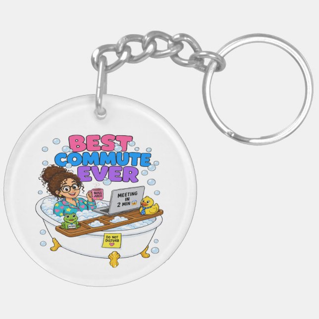 Porte-clefs Meilleure Navette de Tous les Temps Drôle de Trava (Dos gauche)