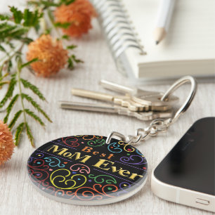 Porte-clefs Meilleures couleurs de maman jamais
