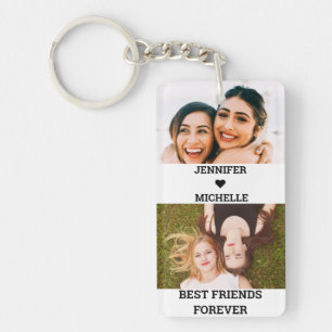 Porte-clefs Meilleurs amis pour toujours 4 photos personnalis